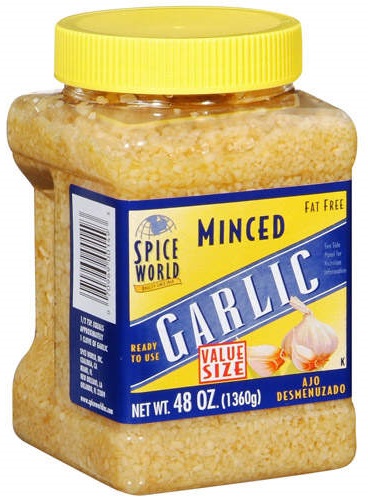 Garlic food label