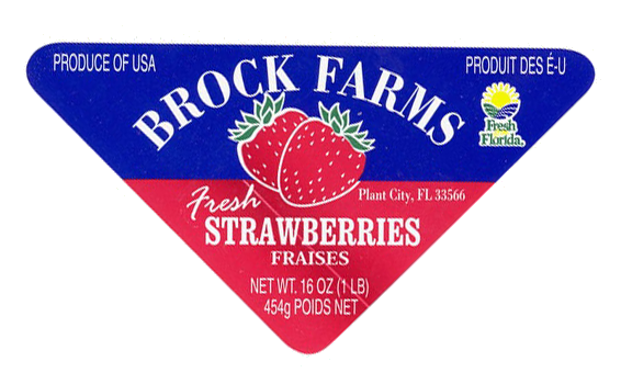strawberry food label