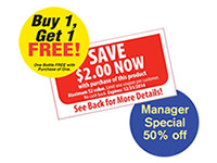 custom coupon label