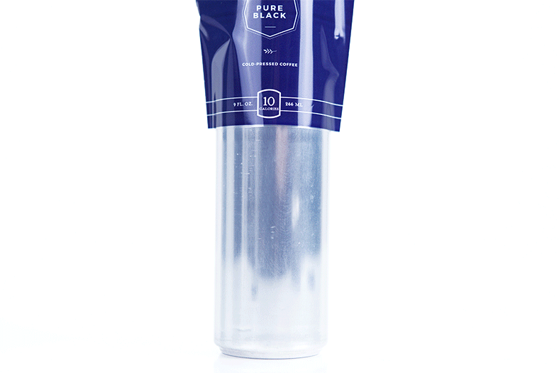 Shrink sleeves for cans animation