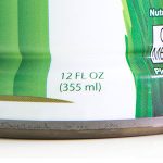 Fluid ounces on shrink sleeve